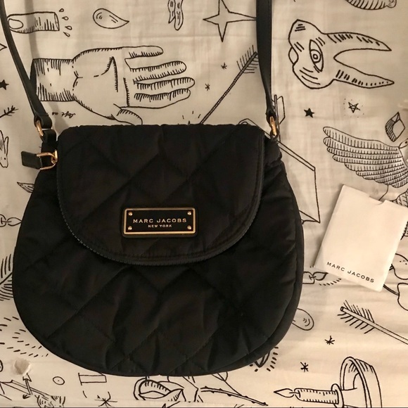 quilted nylon crossbody bag